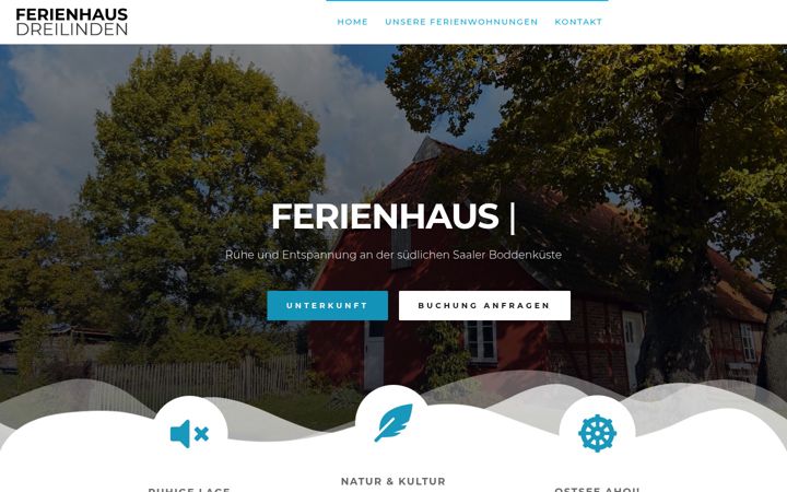 Screenshot von ferienhaus-dreilinden.de