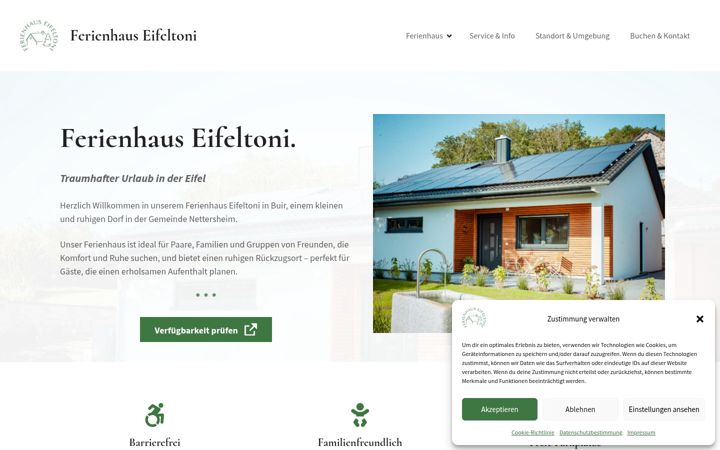 Screenshot of ferienhaus-eifeltoni.de