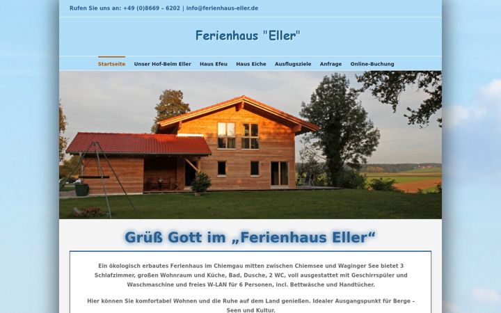 Screenshot von ferienhaus-eller.de