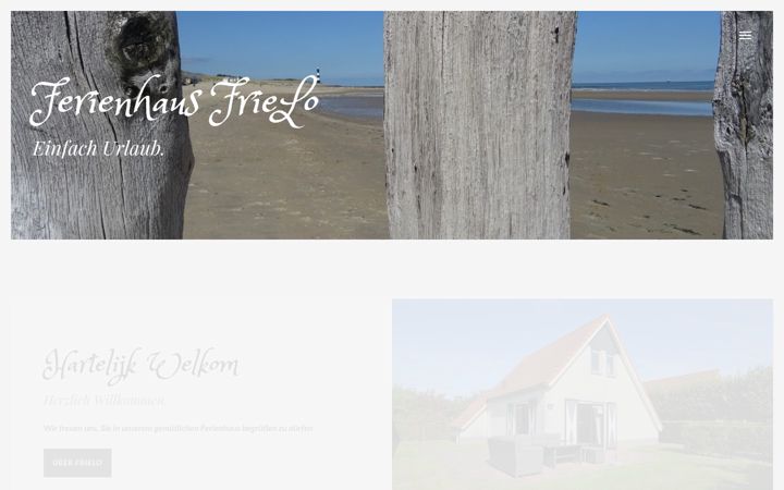 Screenshot of ferienhaus-frielo.de