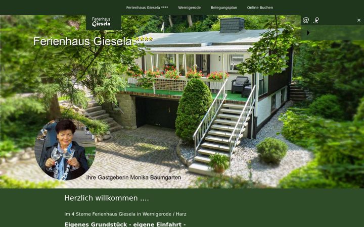 Screenshot of ferienhaus-giesela.de
