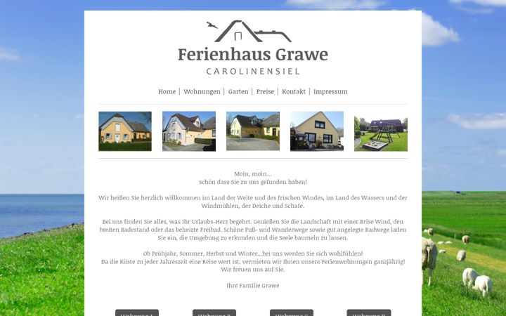 Screenshot von ferienhaus-grawe.de