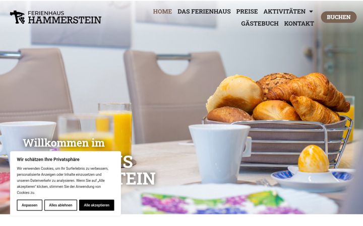 Screenshot of ferienhaus-hammerstein.de