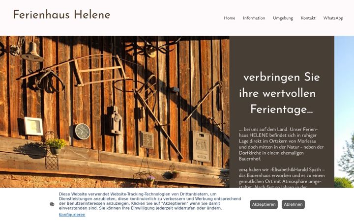 Screenshot of ferienhaus-helene.com