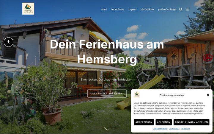 Екранна снимка на ferienhaus-hemsberg.de