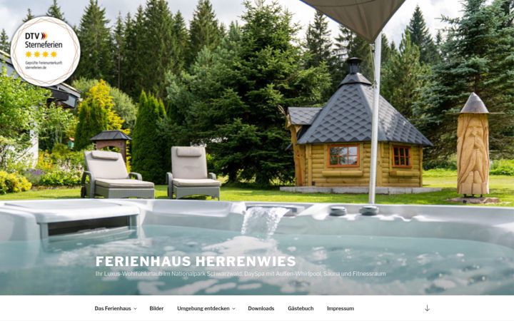 Screenshot of ferienhaus-herrenwies.de