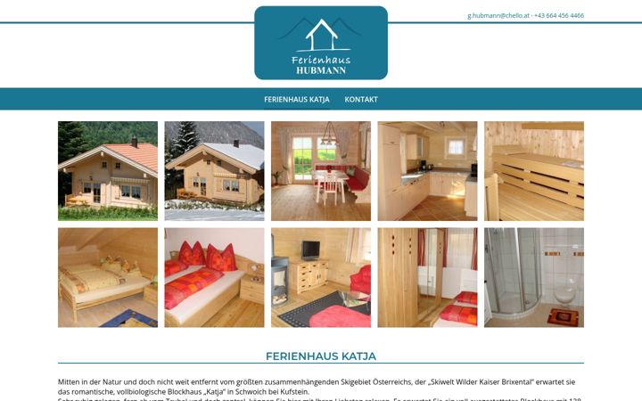 Screenshot of ferienhaus-hubmann.com
