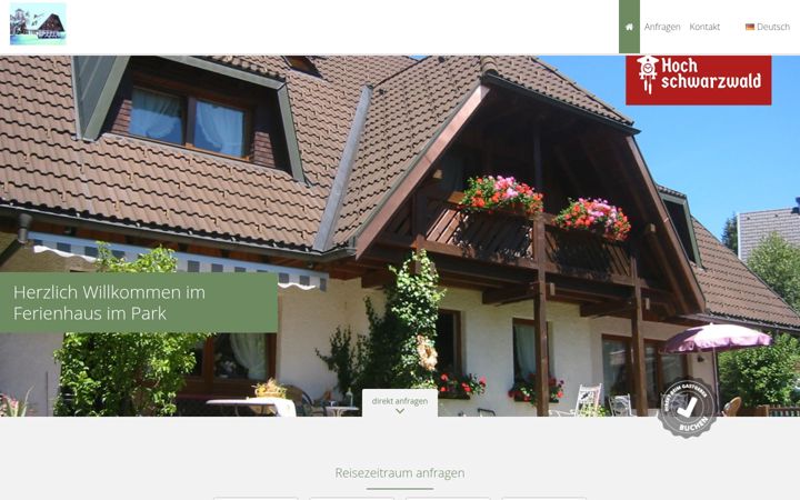 Zrzut ekranu ferienhaus-im-park.de