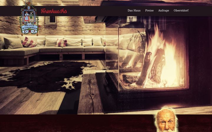 Screenshot of ferienhaus-iris.de