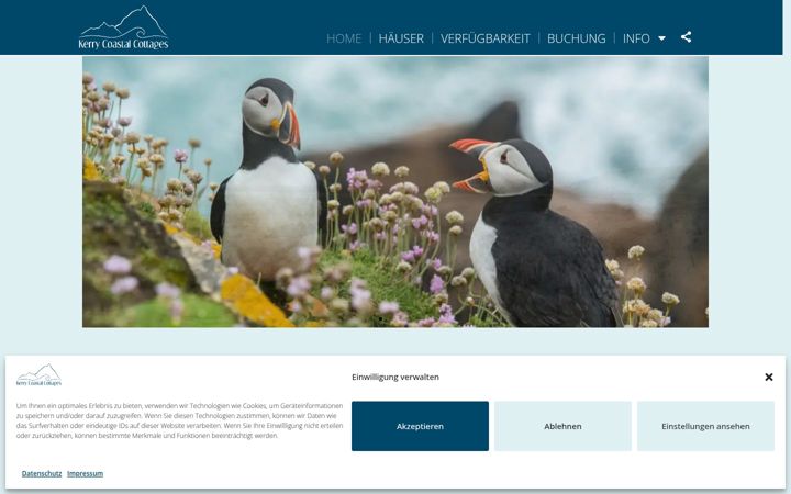 Screenshot of ferienhaus-irland.de