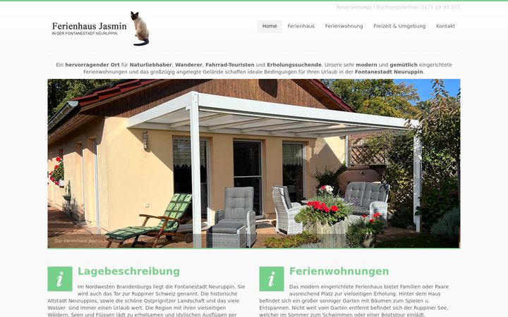 Екранна снимка на ferienhaus-jasmin.de