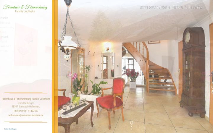 Screenshot of ferienhaus-juchheim.de