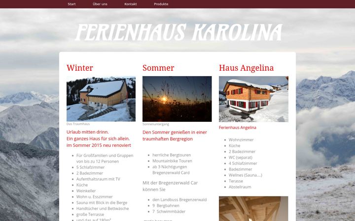 Screenshot of ferienhaus-karolina.at