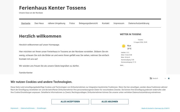 Zrzut ekranu ferienhaus-kenter.de
