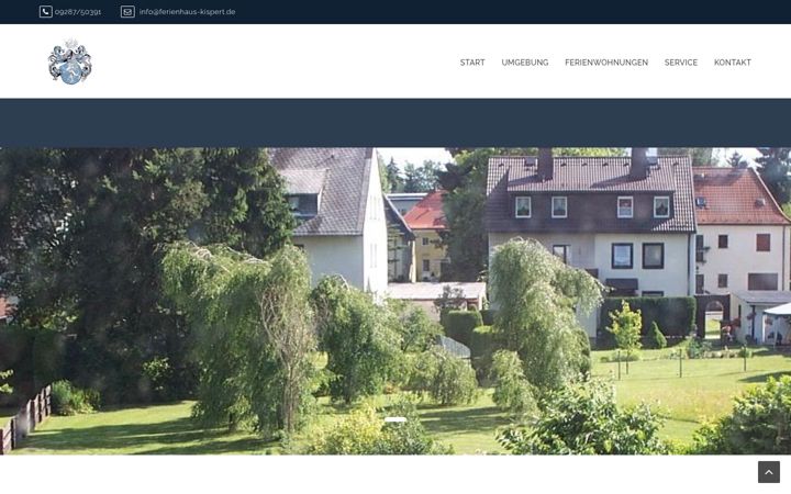 Screenshot of ferienhaus-kispert.de