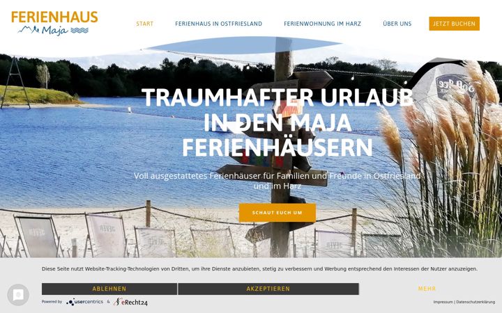 Skjámynd af ferienhaus-maja.de