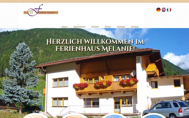 Screenshot of ferienhaus-melanie.at