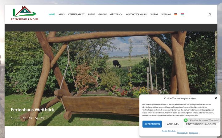 Skjámynd af ferienhaus-noelle.de