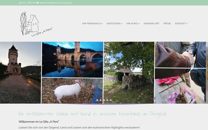 Screenshot of ferienhaus-perigord.com