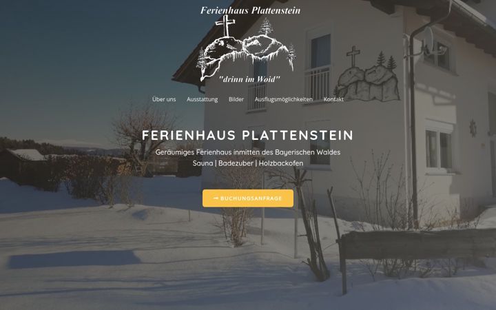 Екранна снимка на ferienhaus-plattenstein.de