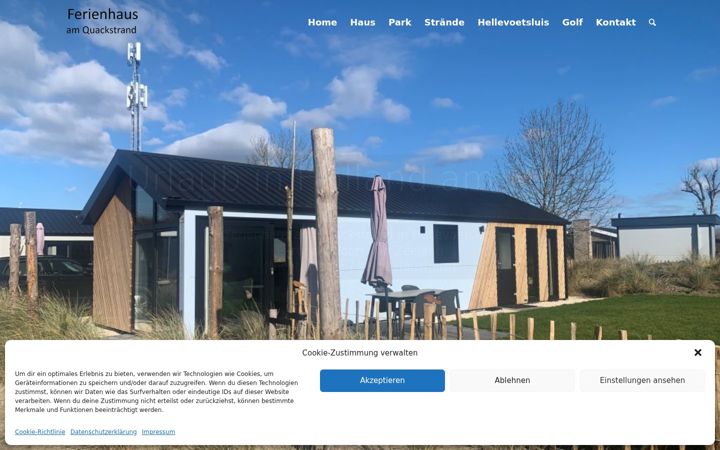 Screenshot of ferienhaus-quackstrand.de