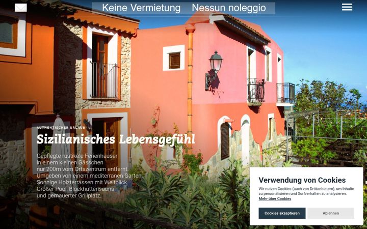 Screenshot of ferienhaus-rodi.de