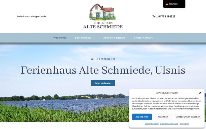 Screenshot of ferienhaus-schlei.de