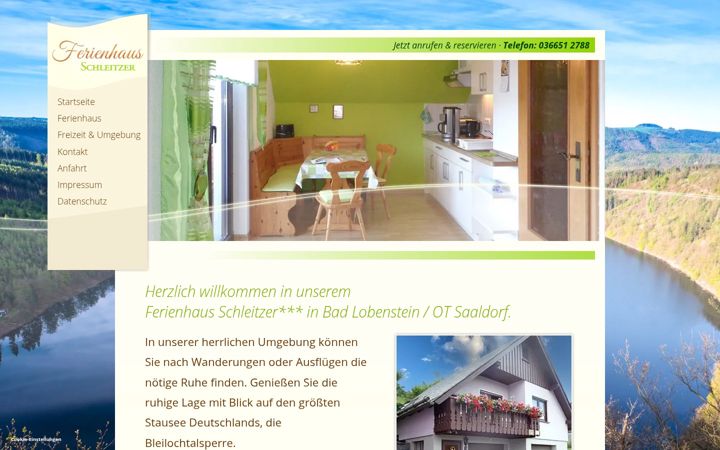Screenshot of ferienhaus-schleitzer.de
