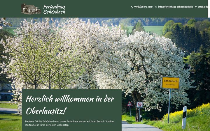 Screenshot of ferienhaus-schoenbach.de