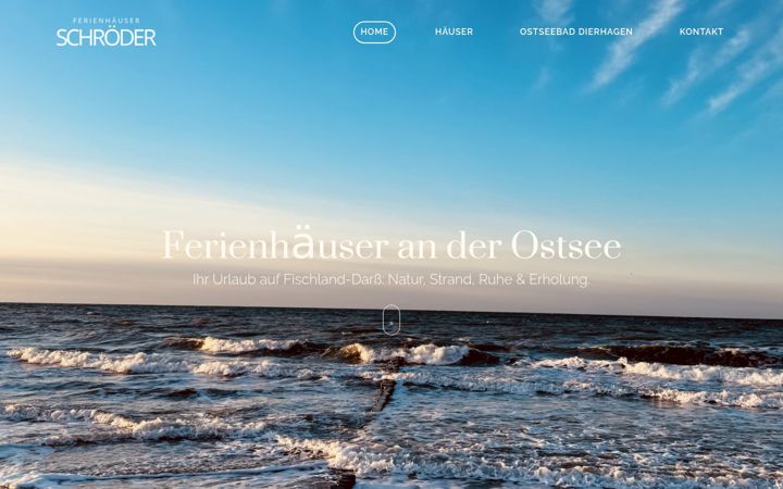 Screenshot of ferienhaus-schroeder.de