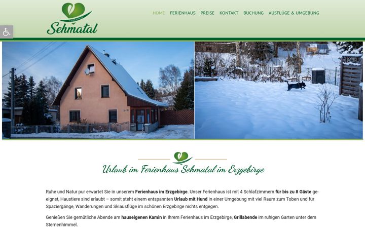 Screenshot von ferienhaus-sehmatal-erzgebirge.de