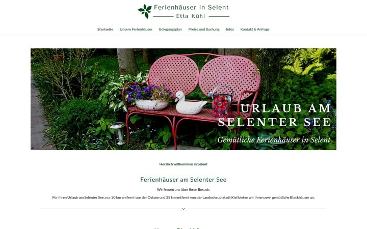 Screenshot of ferienhaus-selent.de