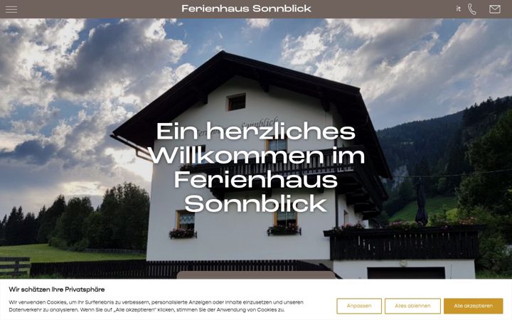 Screenshot of ferienhaus-sonnblick.at