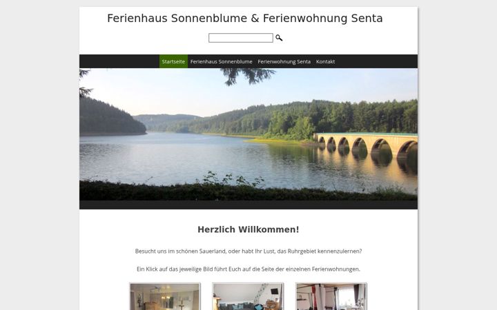 Screenshot of ferienhaus-sonnenblume.de