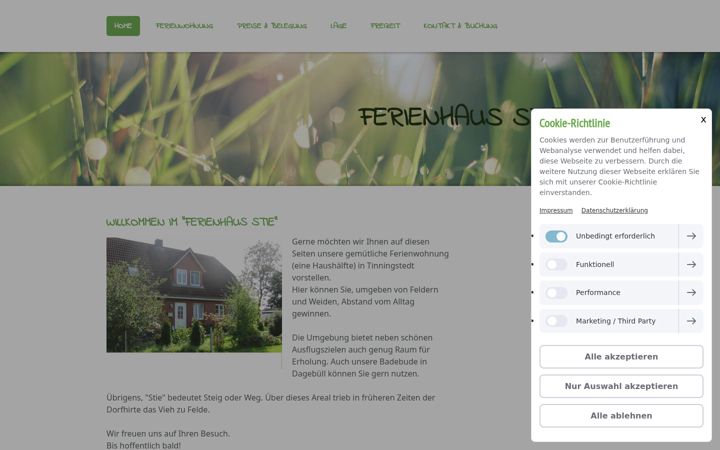 Zrzut ekranu ferienhaus-stie.de