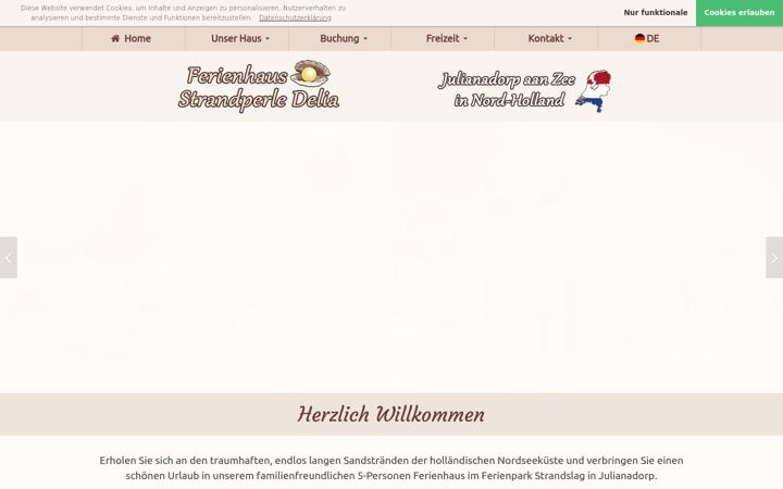 Zrzut ekranu ferienhaus-strandperle-delia.de