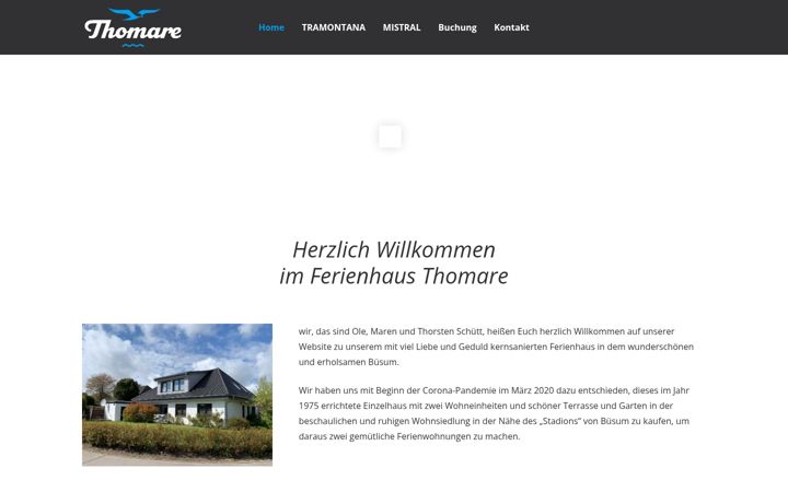 Screenshot di ferienhaus-thomare.de