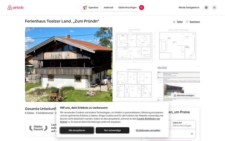 Screenshot of ferienhaus-toelzer-land.de