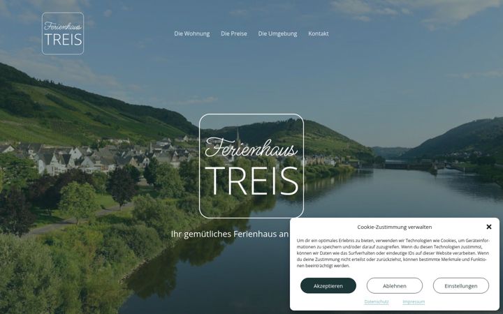 Ekrānuzņēmums no ferienhaus-treis.de
