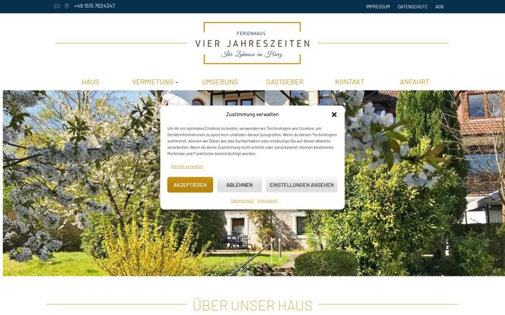 Screenshot of ferienhaus-vierjahreszeiten-harz.de