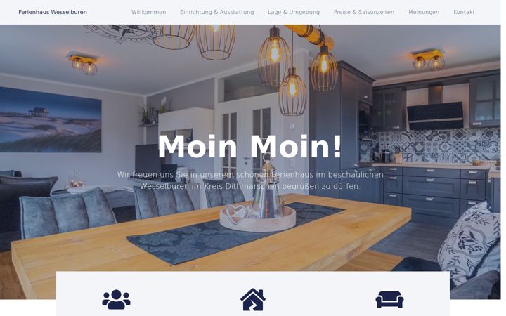 Screenshot of ferienhaus-wesselburen.de