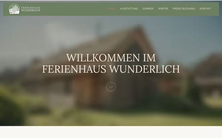 Screenshot of ferienhaus-wunderlich.de