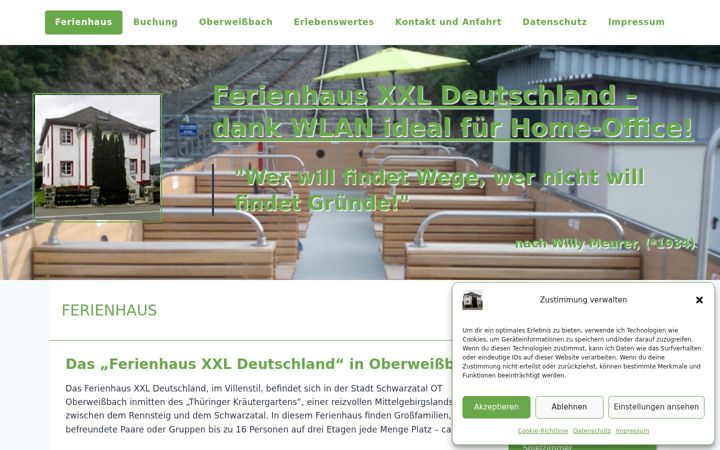 Captura de pantalla de ferienhaus-xxl-deutschland.de