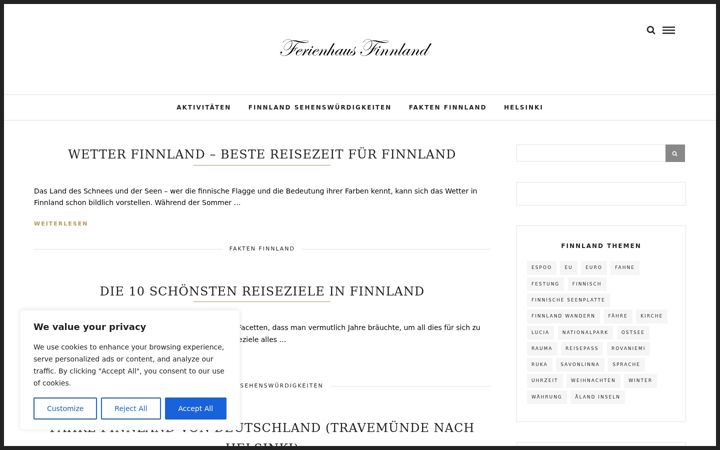 Skjámynd af ferienhausfinnland.net