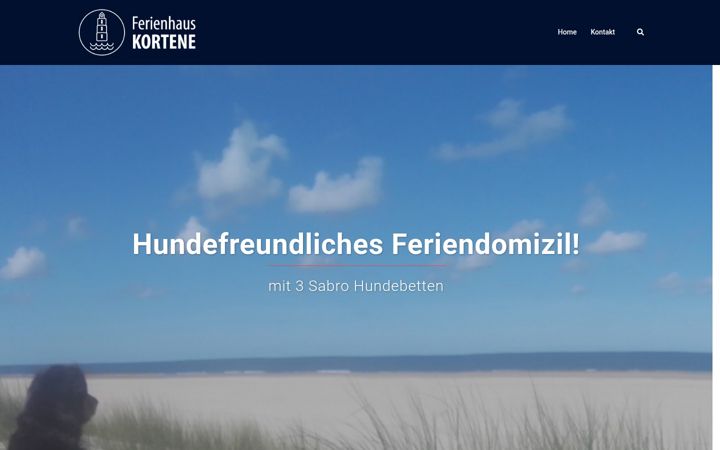 Screenshot of ferienhauskortgene.de