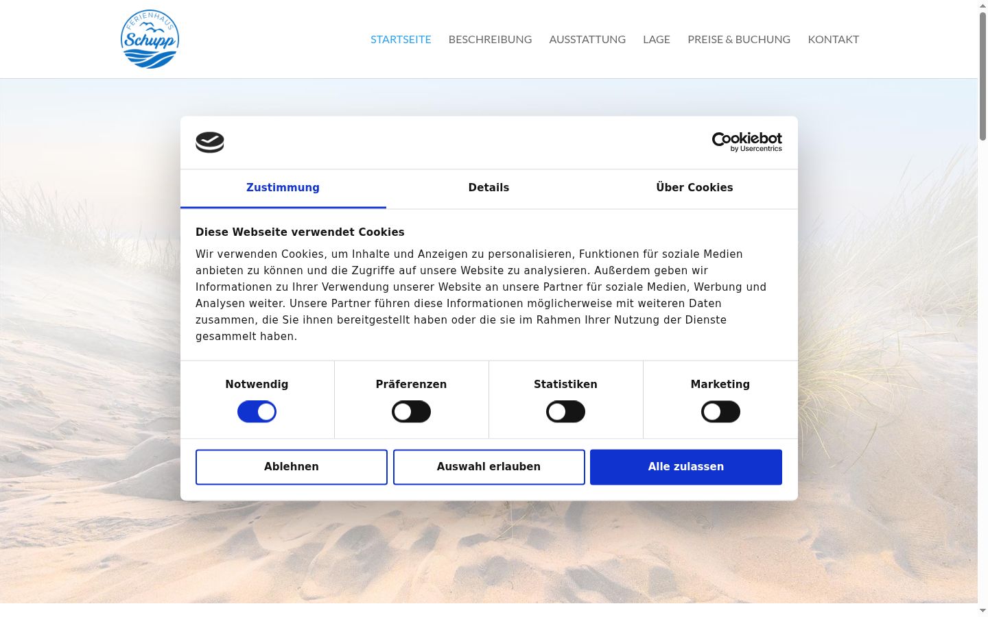 Zrzut ekranu banera zgody wyświetlanego przed jakąkolwiek interakcją