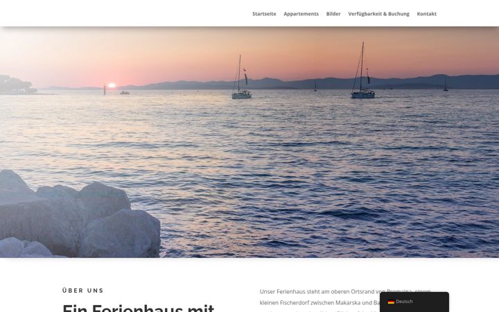 Screenshot of ferienhaustonci.com