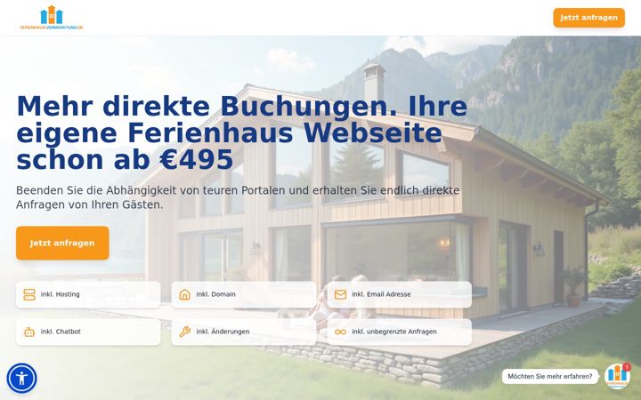 Screenshot of ferienhausvermarktung.de