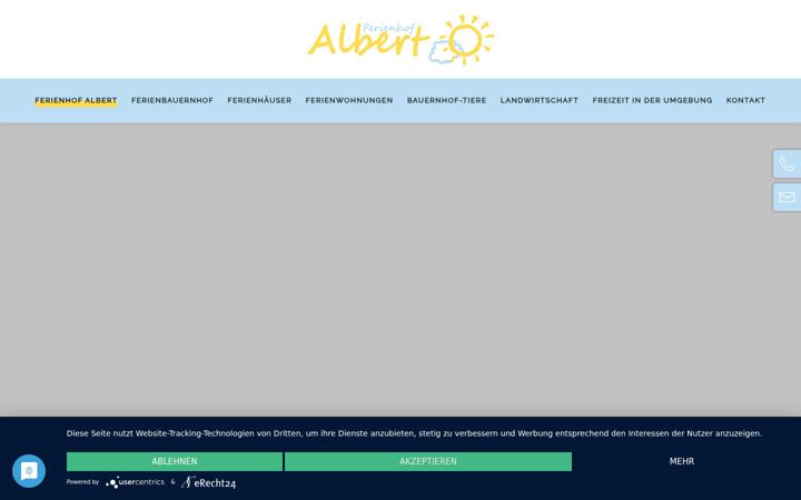 Screenshot of ferienhof-albert.de