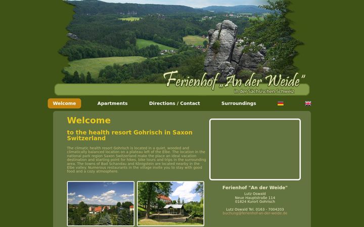 Screenshot ta' ferienhof-an-der-weide.de